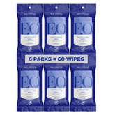EO Hand Cleansing Wipes Lavender Pop in a resealable pouch for on-the-go sanitizing