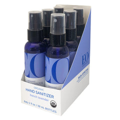 EO Hand Sanitizer Spray six-pack French Lavender for on-the-go cleanliness