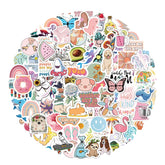Eoaod water bottle sticker pack with vibrant designs for kids personalization