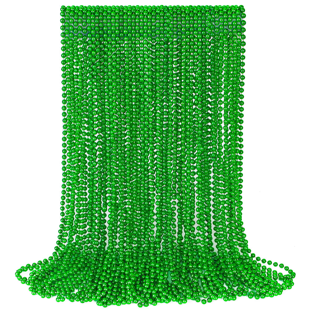 EOBOH green beads necklace close-up for party favors