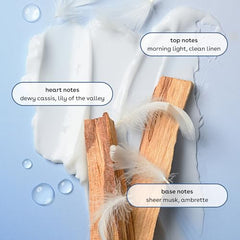 eos cashmere body wash highlighting shea butter for nourished skin