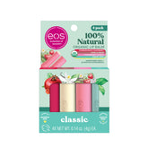 EOS Strawberry Sorbet lip balm stick for all-day moisture on sensitive lips.