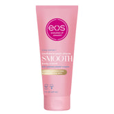 EOS Vanilla Cashmere post-shave bottle showing long-lasting hydration and smooth skin.