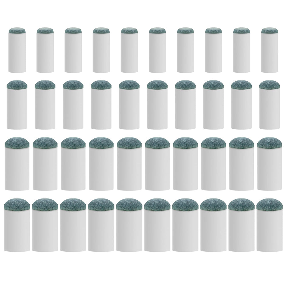 EOTJYAO 40pcs pool cue tips pack for quick cue maintenance.