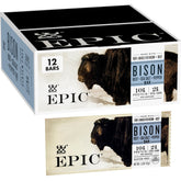 Epic Bison Beef Sea Salt Pepper bar front view, protein-packed on-the-go fuel.