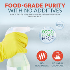 Epic Medical Supply ultra-concentrated H2O2 as a bleach alternative for cleaning.