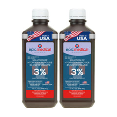 Epic Medical Supply hydrogen peroxide 32 oz bottle for first aid cleaning minor cuts