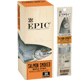 EPIC Smoked Maple Salmon Strips pack for quick grab-and-go protein.