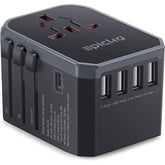 Epicka universal travel adapter front view for global trips