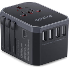 Epicka universal travel adapter front view for global trips