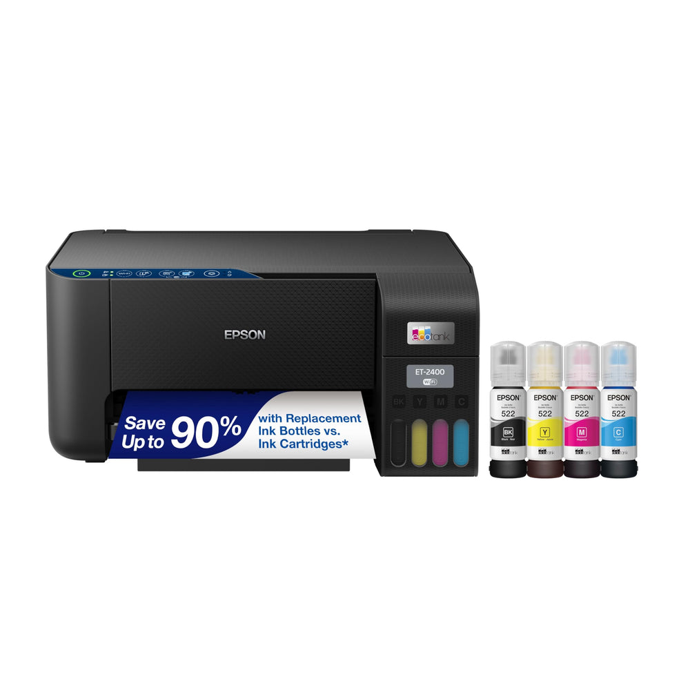 Epson EcoTank ET-2400 front view for a compact home printer.