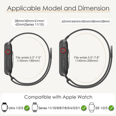 EPULY Milanese Loop Band woven stainless steel texture for all-day comfort