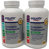 Equate Mature Adult 50+ one daily multivitamin bottle supports daily wellness