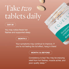 Equelle muscle-aches-relief tablets promoting easier movement.