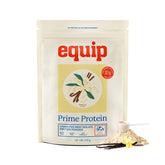 Equip Prime Protein Vanilla tub for a smooth shake and keto-friendly nutrition.