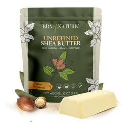 Era of Nature African Shea Butter 32oz jar showing rich, creamy moisture for skin.