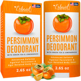 Erbaid Persimmon Deodorant bottle front view showing aluminum-free odor protection