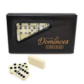 ERLLE premium double-6 dominoes set tiles with smooth surfaces for easy shuffling.