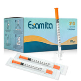 Esamita pack of 100 lab pipettes with precise 31G 1cc measurements for accuracy