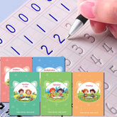 ESAUYB magic practice copybook packaging shows a complete kid-friendly set for reuse.