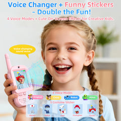 ESIYTGOP video walkie talkies kids side view, ideal for sharing adventures with friends