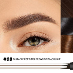 Espoce 4-tip pen enables quick, precise one stroke brows