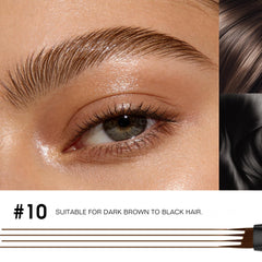 Espoce non-drying watery formula glides smoothly for easy brow drawing.
