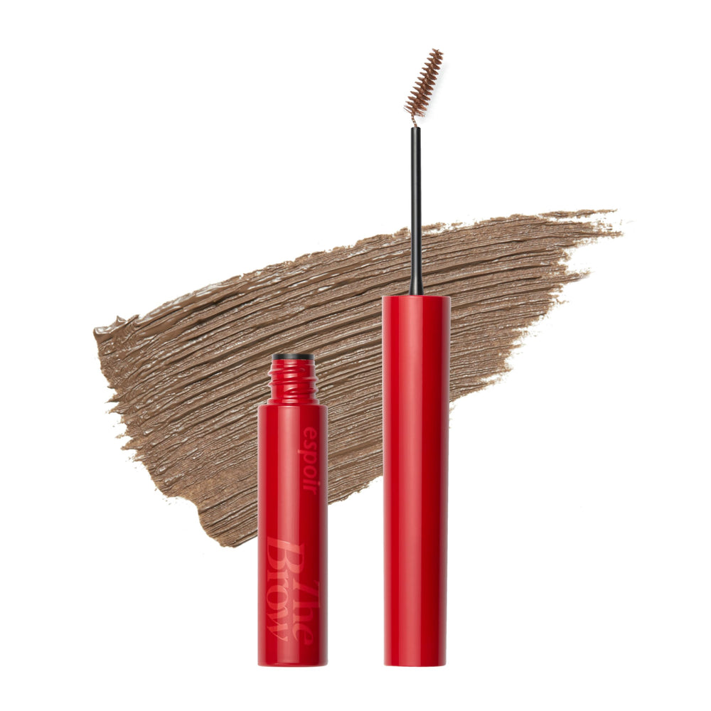 Espoir Brow Color Fixing Cara with skinny brush for precise brow application