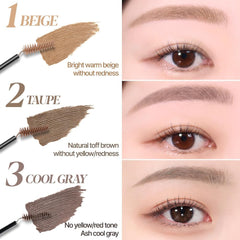 Espoir taupe swatch demonstrates a neutral shade ideal for natural, understated brows