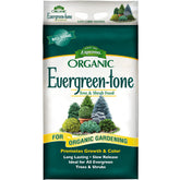 Espoma Evergreen-Tone 4-3-4 bag for organic evergreen feeding in the garden.