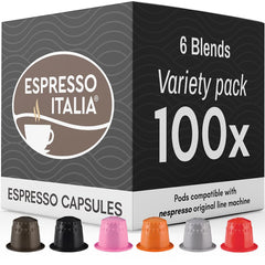 Espresso Italia capsules compatible with Nespresso machines deliver consistent Italian flavor at home.