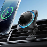 ESR 15W MagSafe car mount on vent delivering fast charging on the go