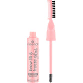 essence Brow Lift Glue bottle pour shows a clear gel ready to lift and set brows.