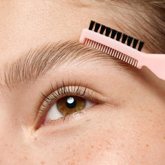 essence Brow Lift Glue fluffy-brows shot shows natural lift and volume.