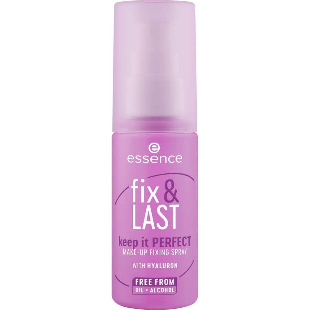 Essence Fix & Last bottle-pump for lightweight all-day hold without heaviness.