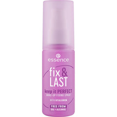 Essence Fix & Last bottle-pump for lightweight all-day hold without heaviness.