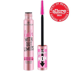 essence Lash Without Limits elastomer wand shown for precise lash application