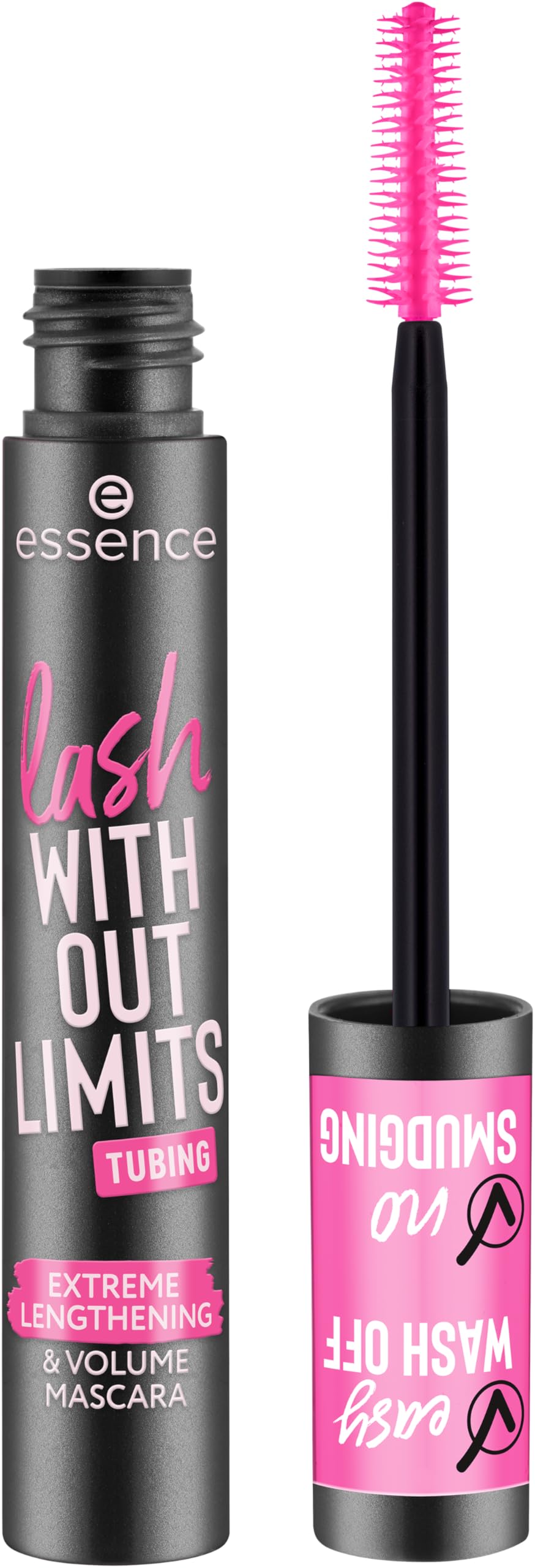 Essence Lash Without Limits tubing extreme lengthening demonstrates smudge-proof lift