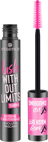 Essence Lash Without Limits tubing extreme lengthening demonstrates smudge-proof lift