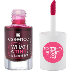 essence What a Tint cheek tint blends softly for a natural glow on cheeks