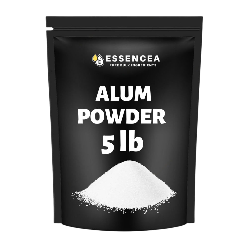 Essencea Alum Powder 5lb bulk pack for multiple DIY projects and bulk use.