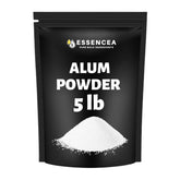 Essencea Alum Powder 5lb bulk pack for multiple DIY projects and bulk use.