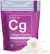 Essential Elements collagen powder bottle closeup highlighting joint support benefits.