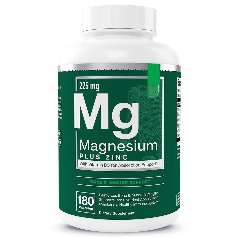 Essential Elements Magnesium Plus Zinc D3 bottle front for daily wellness use