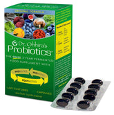 Essential Formulas Dr. Ohhira’s original probiotic bottle front view highlighting 13 strains for a robust daily routine.