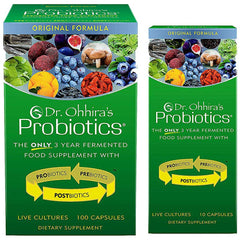 Essential Formulas Dr Ohhira's Probiotics daily original bottle shows shelf-stable probiotic power for daily support