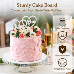 Essenya food-grade cardboard cake drum ensures safe food handling.