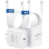 Essri 40W USB-C charger block for fast iPhone 17 charging.