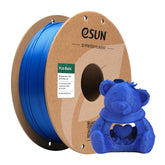 eSUN PLA Basic blue filament spool in packaging for reliable storage