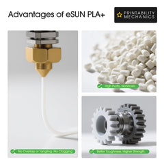 eSUN PLA+ enables high-speed printing with steady extrusion.